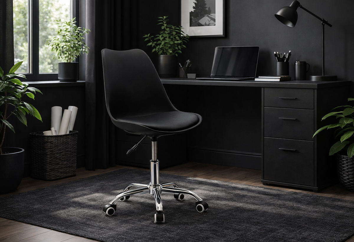 Απεικονίζεται η πολυθρόνα σε ένα σαλόνι.